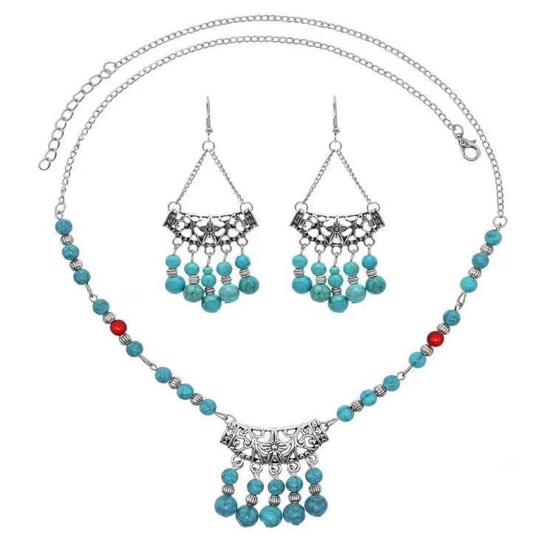 Ethnic Style Jewelry, Ancient Hanfu, Dunhuang Feitian Accessories, Beaded Tassel Necklace, Headgear, Simple And Thin Forehead Jewelry.