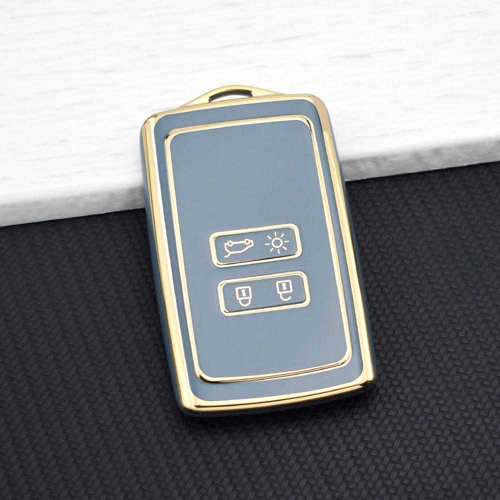 Car Key Case Cover For Dacia Sandero TPU Key Fob Holder For Renault Clio Captur Megane 4 Kadjar Koleos Arkana Talisman Espace