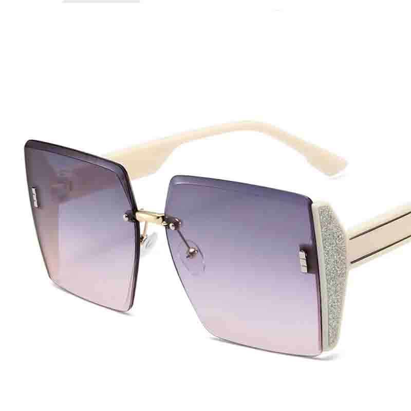 New Borderless Square Sunglasses Women'S Brand Designer Fashion Sun Glasses Women Outdoor Travel Eyewear Uv400