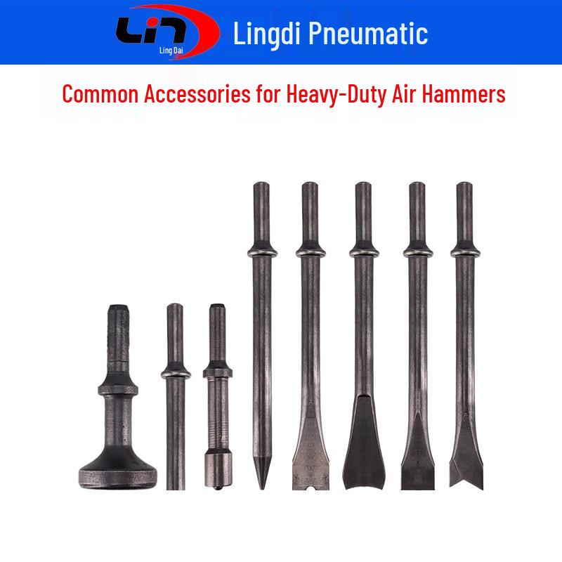 Universal Air Chisel: Includes Chisel Head, Hammer Spring, Semi-Hollow and Solid Flat Hammer Heads for Rivet Guns