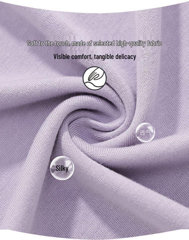 Women's 100% Cotton Long-Sleeve Pajama Set - Loose Fit for Indoor & Outdoor Wear In Spring and Autumn