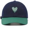 RXMC Melting Heart Two Tone Ball Cap_BLUE/GREEN