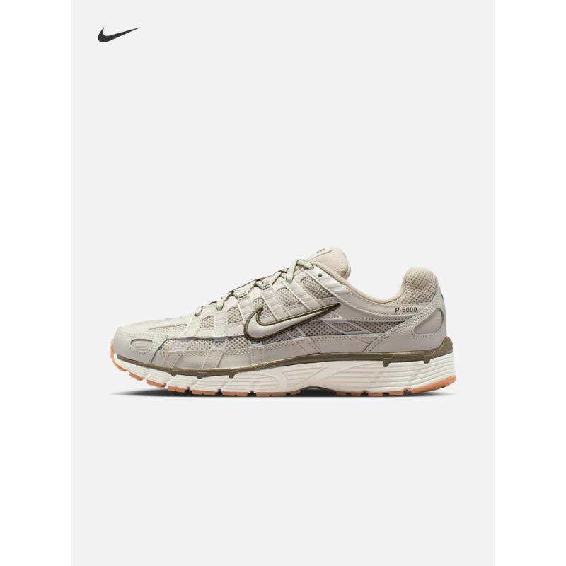 Nike Women's Lightweight Breathable Running Shoes - Spring Retro Style with Soft Cushioning - NIKE P-6000 BV1021