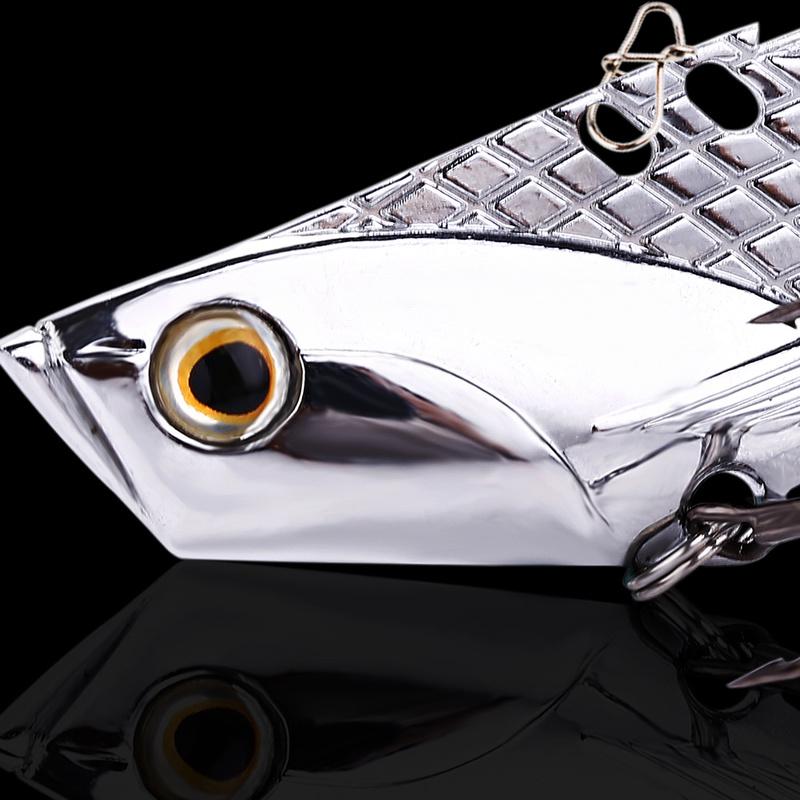 SOUGAYILANG 4pcs/Set VIB Baits 3.5 Inch 23g Fishing Hooks Spoon Hardbait Metal Fishing Lure for Bass