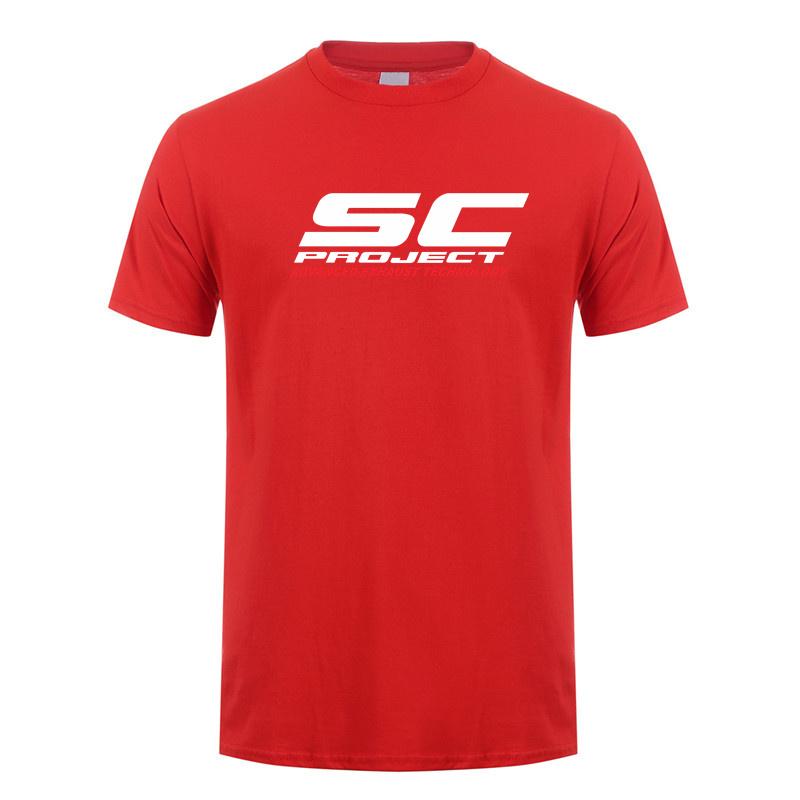 Letní pánské bavlněné tričko s krátkým rukávem SC Project Pánské dárky Motocyklový top