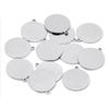 Engravable Stainless Steel Round Mirror Pendant for DIY Jewelry