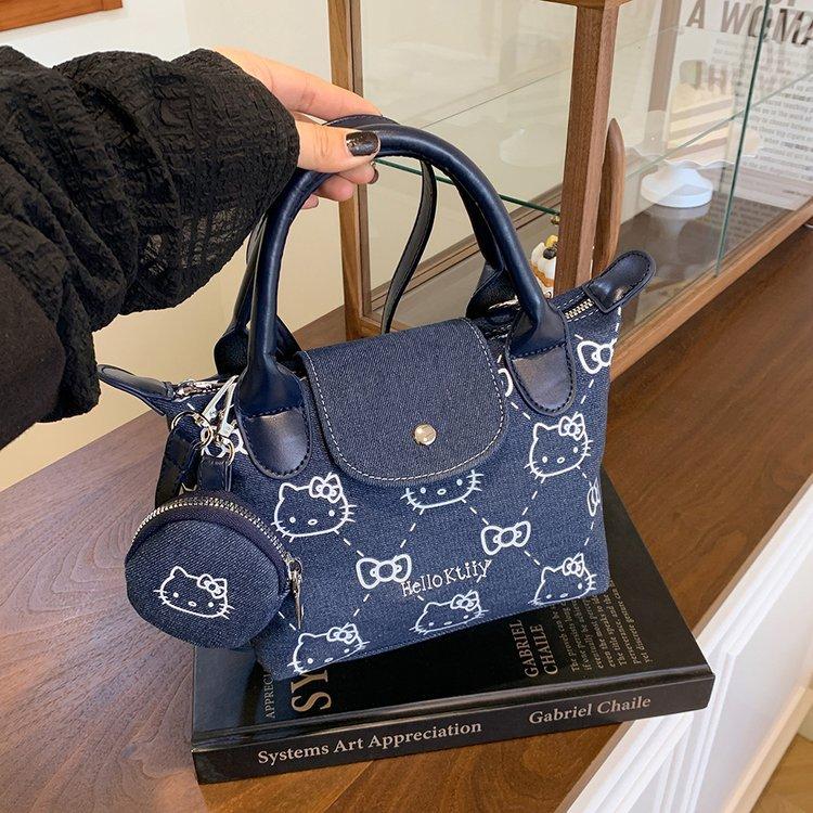 

Новая женская сумка милый мультяшный пельмень женская сумка универсальная ручная сумка сумка через плечо сумка-мессенджер премиальная сумочка синий