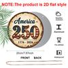 2D Flat, 1pc 250th Anniversary America Metal Sign - 7.87x7.87 Inch Rustic Aluminum Wall Decor Suitable for Home, Porch, Garden, Bar | Vintage