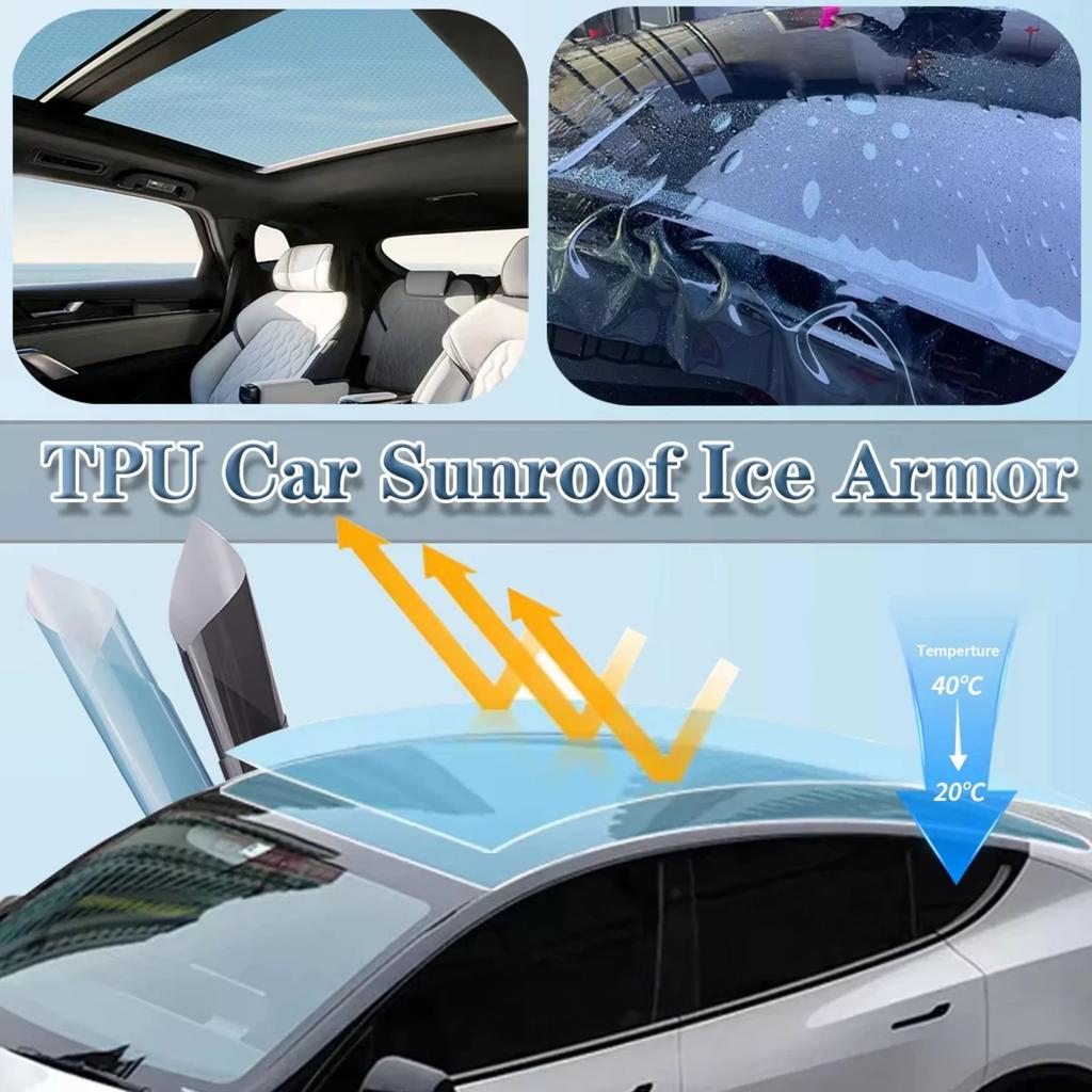 TPU PPF Car Sunroof Insulation Film For BYD Seal EV 700km 2021 2022 2023-24 Ice Armor Protection Resistant Car Sunroof Stickers