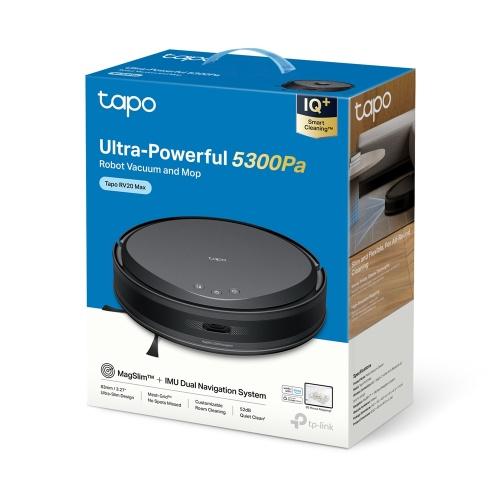 TP-Link Tapo Rv20 Max Robot Vacuum Cleaner, Black
