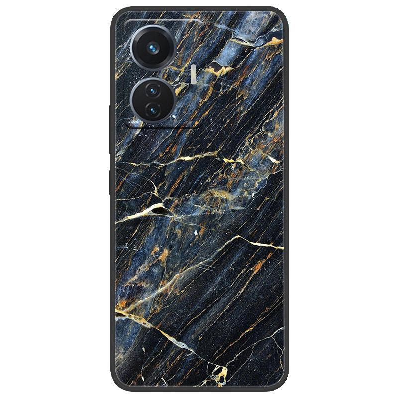 For Vivo T1 4G Y55 4G iQOO Z6 44 W V2153 Case Marble Soft Matte Silicone Back Cover For Vivo T1 44W Full Coverage Phone Shell