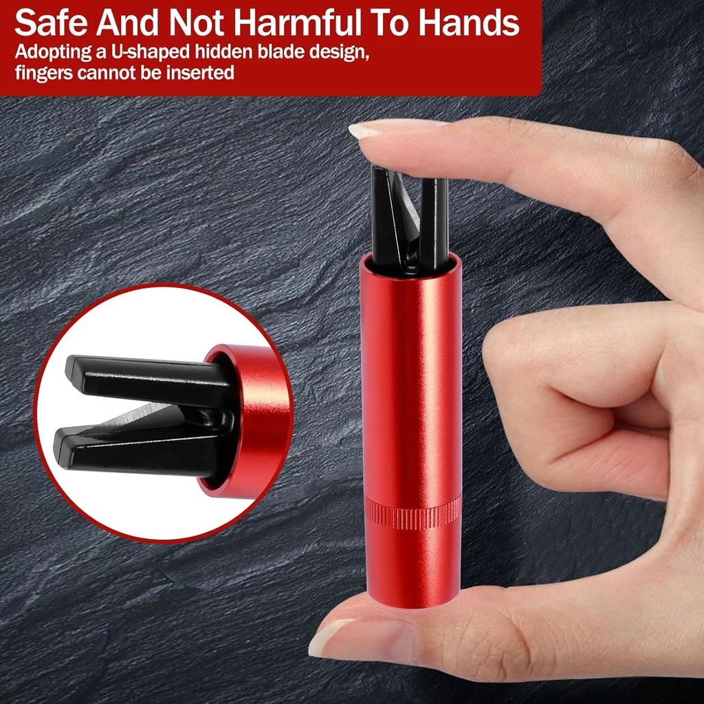 2Pcs Car Safety Hammer Emergency Escape Tool,One Second Window Breaker with Seatbelt Cutter,Portable Auto Rescue Tool Window Breaker Lightweight