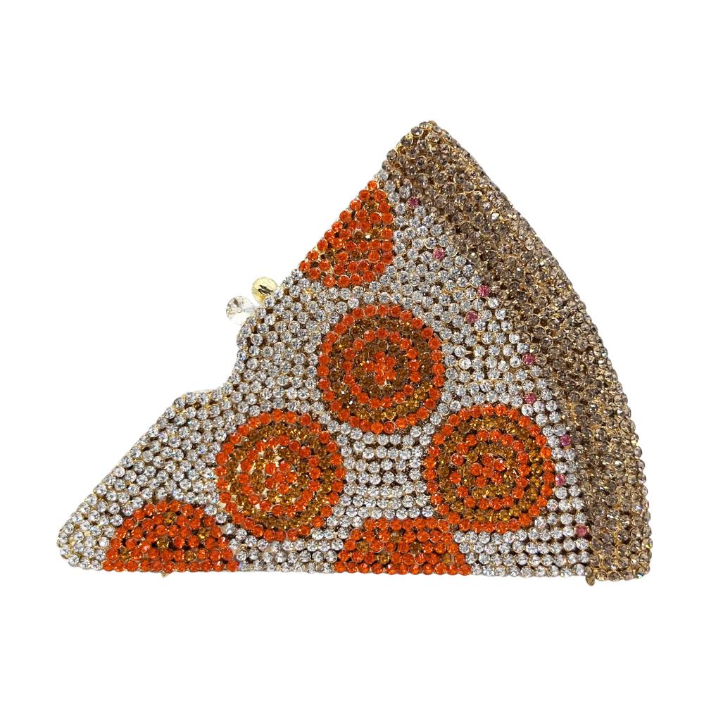 Pizza Diamond Clutch Evening Bag Clutches