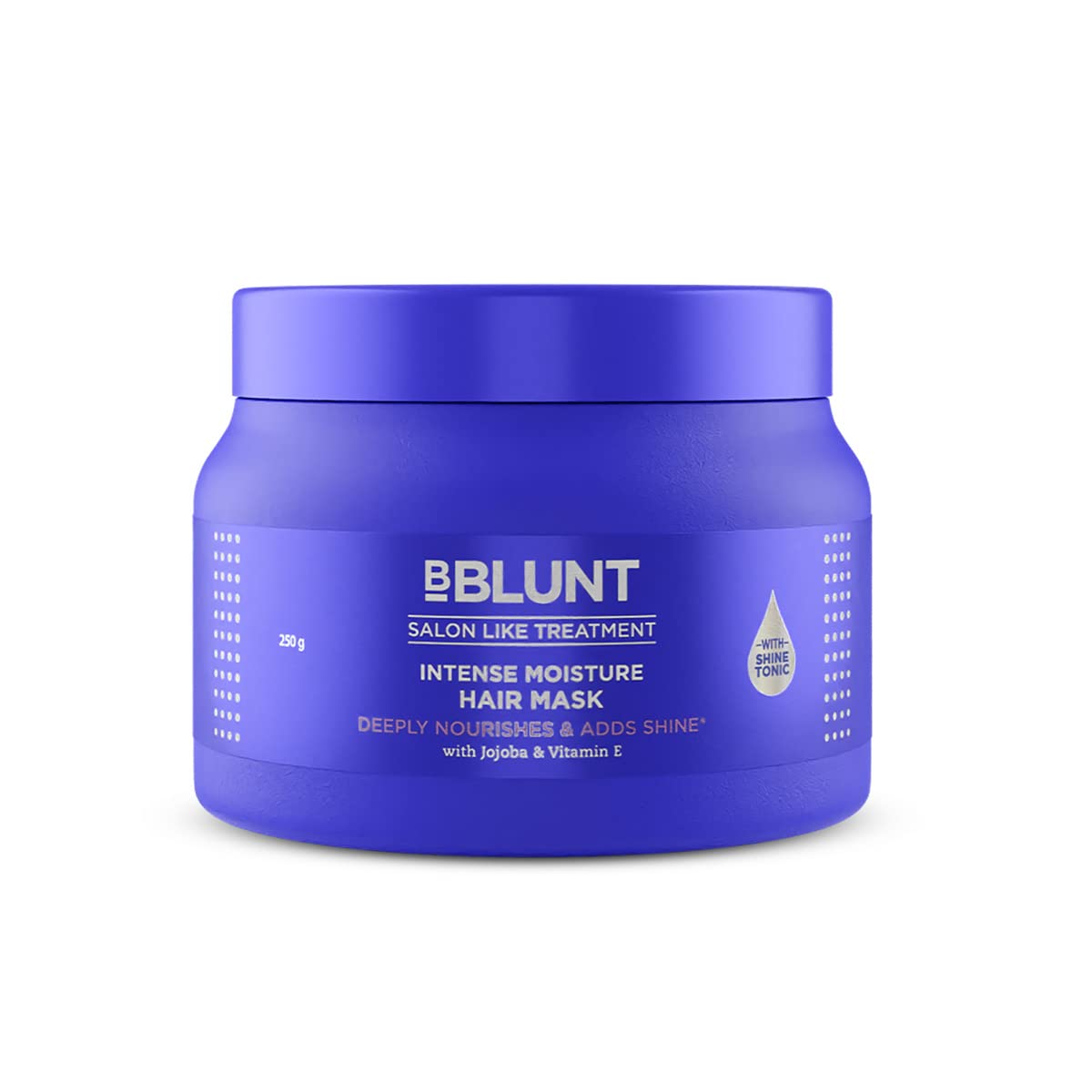 BBLUNT Intense Moisture Hair Mask 250g With Jojoba Oil & Vitamin E For Nourished Shiny Hair