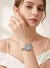 GEDI Women's Roman Numerals Gold Square Quartz Watch – Luxury, Versatile, Retro Steel Band.