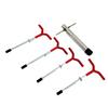ST TS Ice Pegs (4 Pieces) with Ice Drill Set, Ice Screws, Anchors, for Smelt Fishing, Tents, and Rod Rests