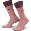 Nike Crew Socks Unisex 604 Stardust Red/Night Brown Red DD2795-604