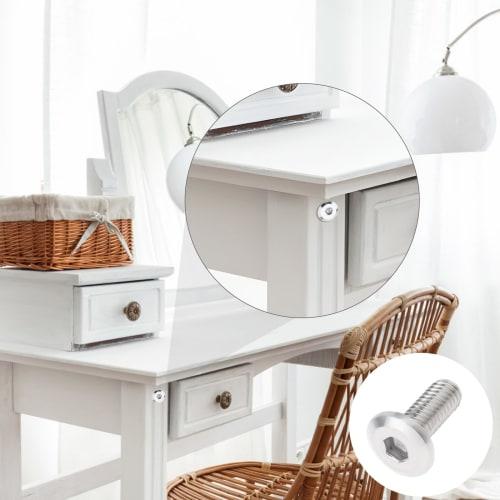 Smgda 20-Pack M6 X 15mm Flat Head Socket Cap Screws, Flat Head Bolts with Nuts, Washers, and Allen Wrench, 304 Stainless Steel Bright Finish Hex Socke