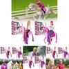 Realistic Movable Horse Saddle Model Set With Detachable Farm Stable Toys For Kids