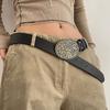 2024 D Contemporary Buckle Womens Belt With Decorative Metal Snap For Effortless Style