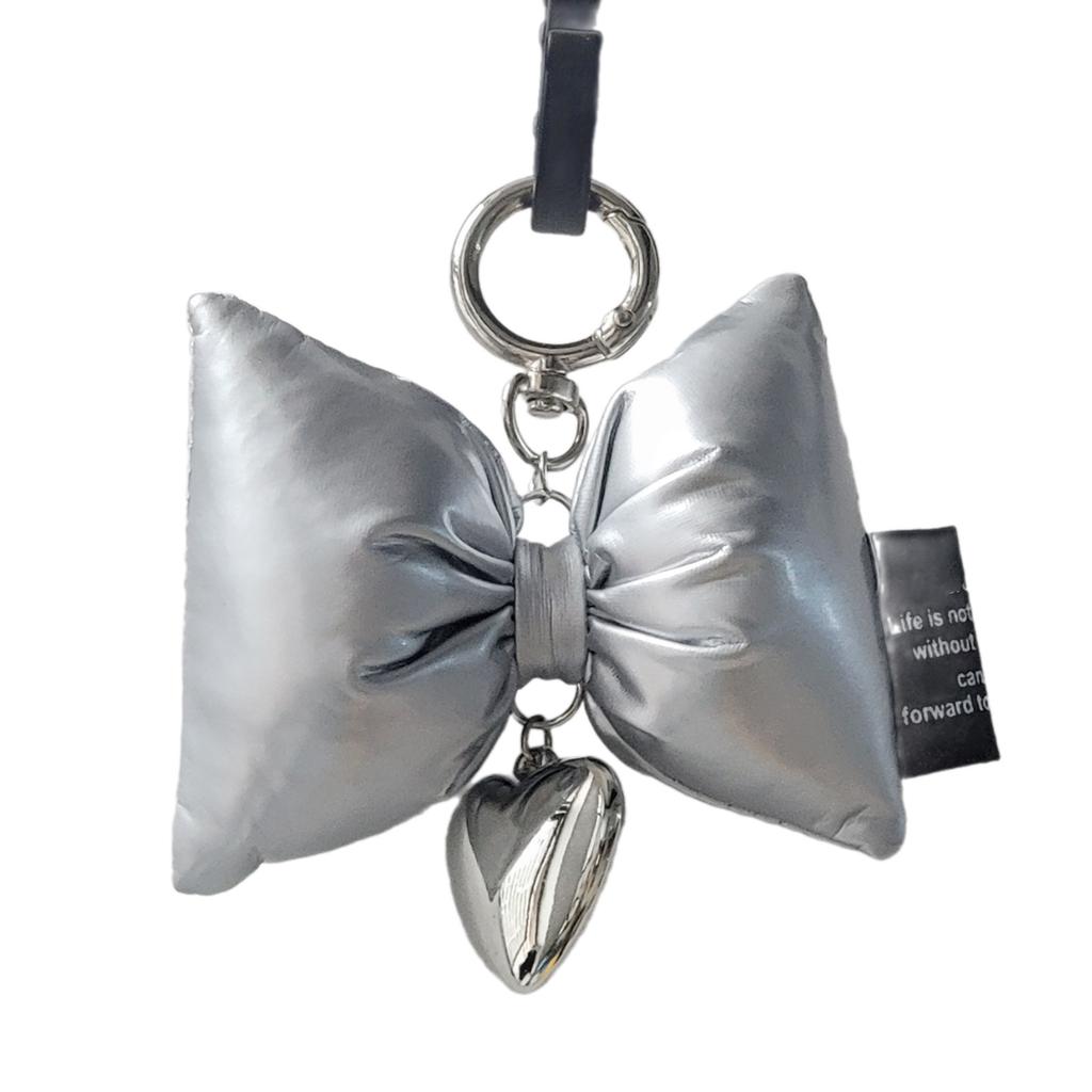 Bow Shape Phone Lanyard Bowknot Heart Pendant Wrist Strap Detachable Phone Charm Keyring Portable Accessory for Women