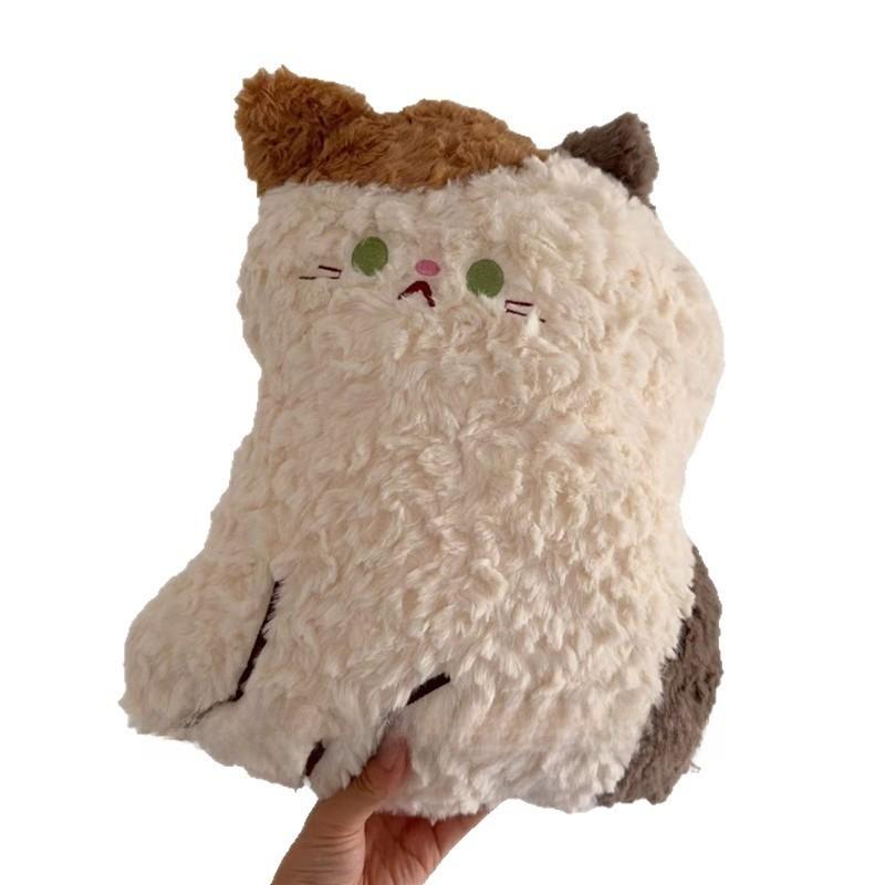 Cute Cat Plush Pillow With Embroidered Animal Design For Sofa Bed Decor And Gift