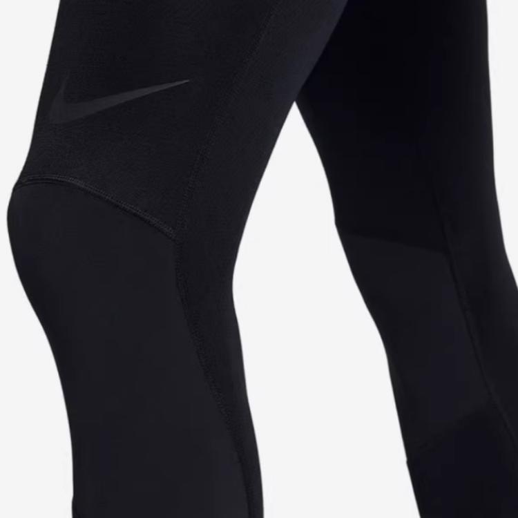 Nike Solid Logo Print Elastic Fitness Pants Men bottoms Black 925821-010
