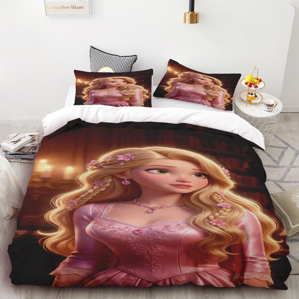 Disney Snow White Duvet Cover Princess Series Set Comforter Bedding Children'S Bedding Set 3-Piece 1 Quilt Cover King Size