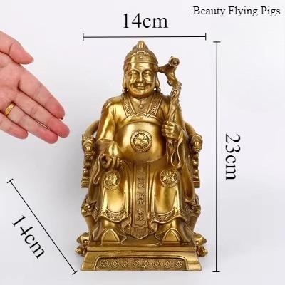 1pc Metal Portrait Ornaments Living Room Wealth Ornament Feng Shui Accessories Home Decoration Chinese Desktop Decorations