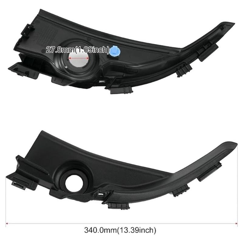 1 Pair Front Windshield Wrap Corner Trim Wiper Motor Cover for 9th 2012-2015 Replace 74220-TR0-A00 74210-TR0-A00