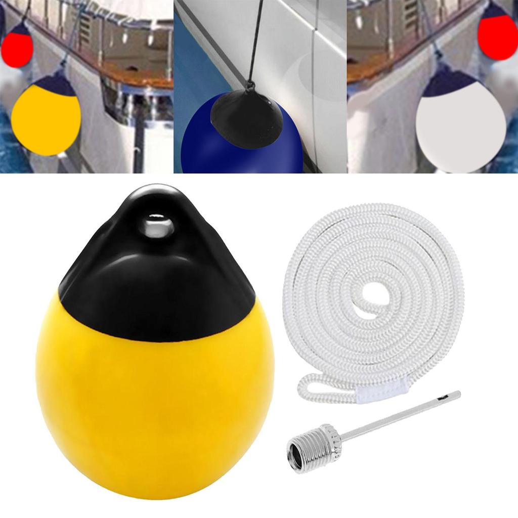 Boat Fender Ball Inflatable with Inflatable Pin Anti Collision Anchor Buoy for Pontoon Boat Boat Dock Sailboats Yacht Fishing