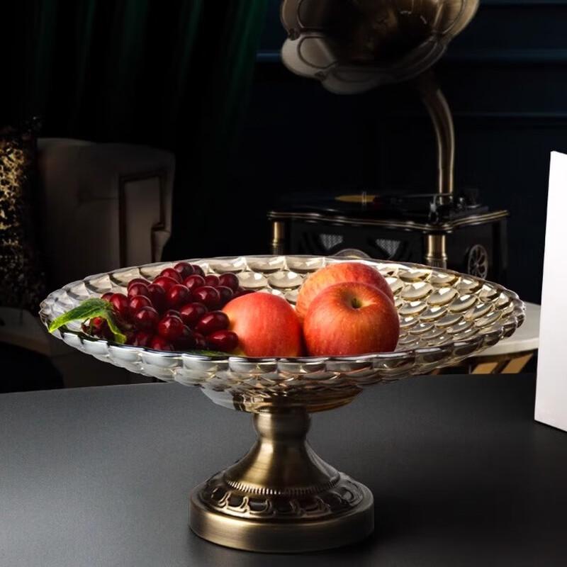 Fulinci European Style Crystal Glass Fruit Platter