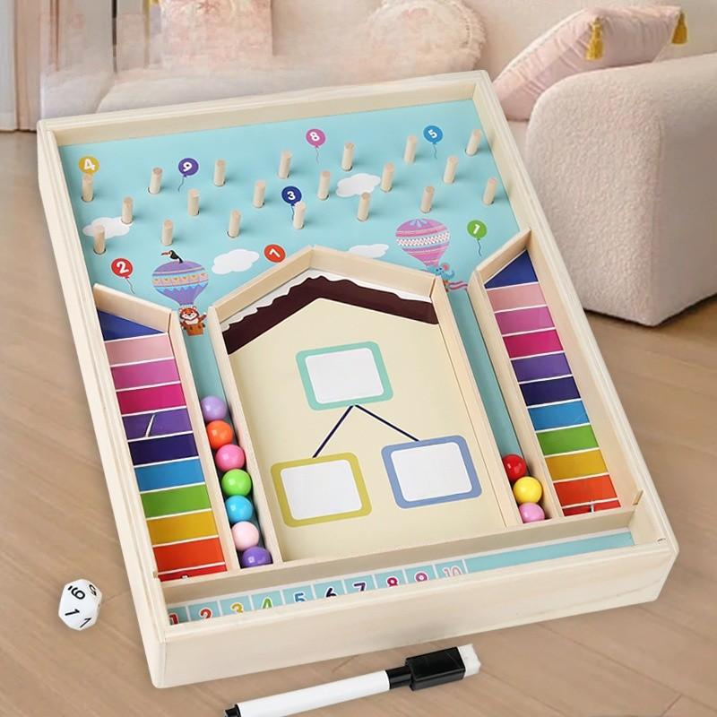 Wooden Number Decomposition Toy For Kids Educational Math Game For Early Learning And Brain Development