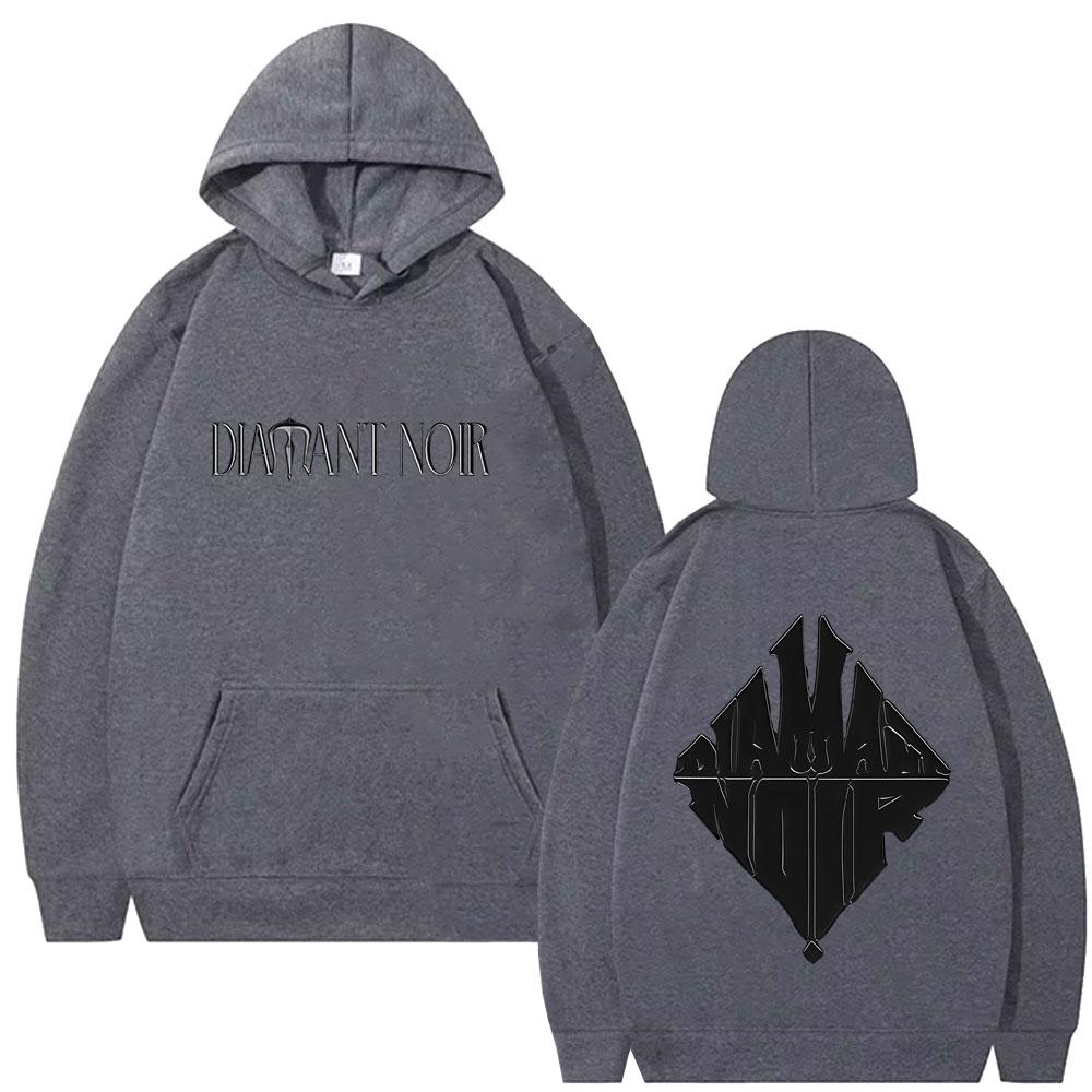 Rapper WeRenoi Diamant Noir Graphic Hoodie Men Women Fashion Pop Music Streetwear Male Casual Vintage Oversized Hoodies