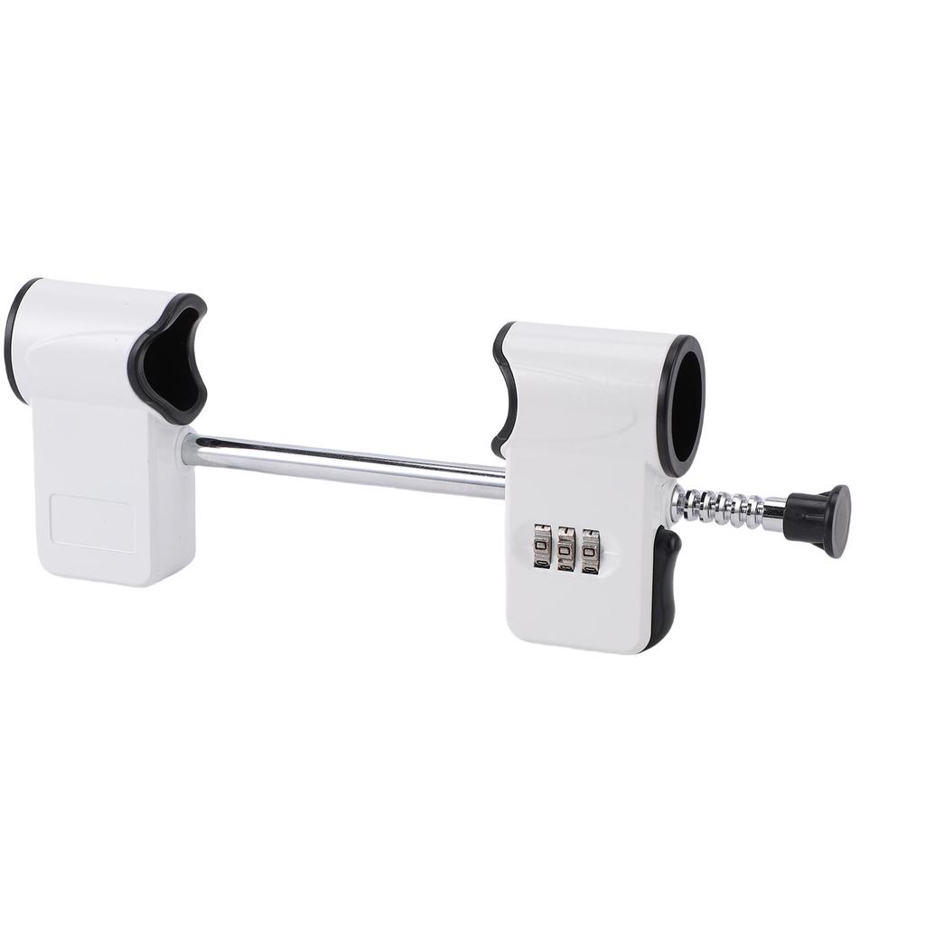 Double Door Code Lock 3 Digit Password Retractable Rod Alloy Steel French Door Lockout Device for Home