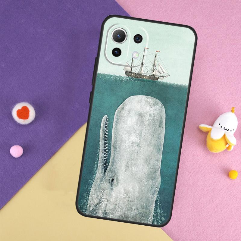 Cartoon Whale Case For Xiaomi 15 13 14 Ultra 14T 11T 12T 13T Pro POCO X7 Pro X3 X5 X6 F5 F6 M6 Pro Cover