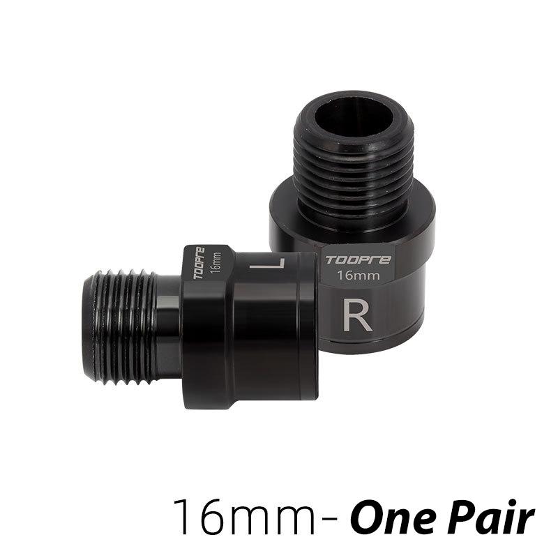 Bike Bicycle Pedal Extender 16mm/20mm for 9/16 In Threaded Pedals Chrome-Molybdenum Steel