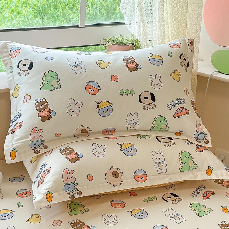 2025 New Style 100% Cotton Pillowcase Pair - 48x74cm Single Pack Pillow Cover