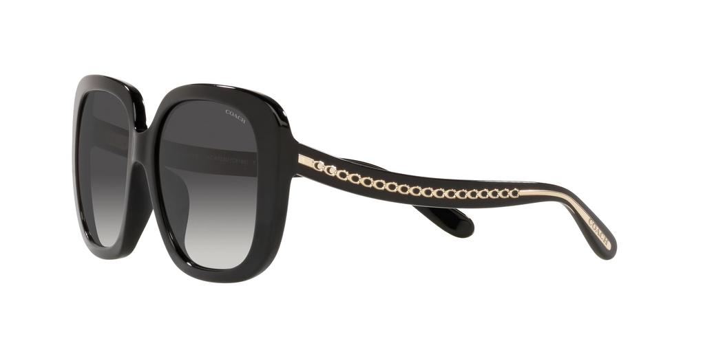 Coach HC8323U BLACK 56 Women's Sunglasses,