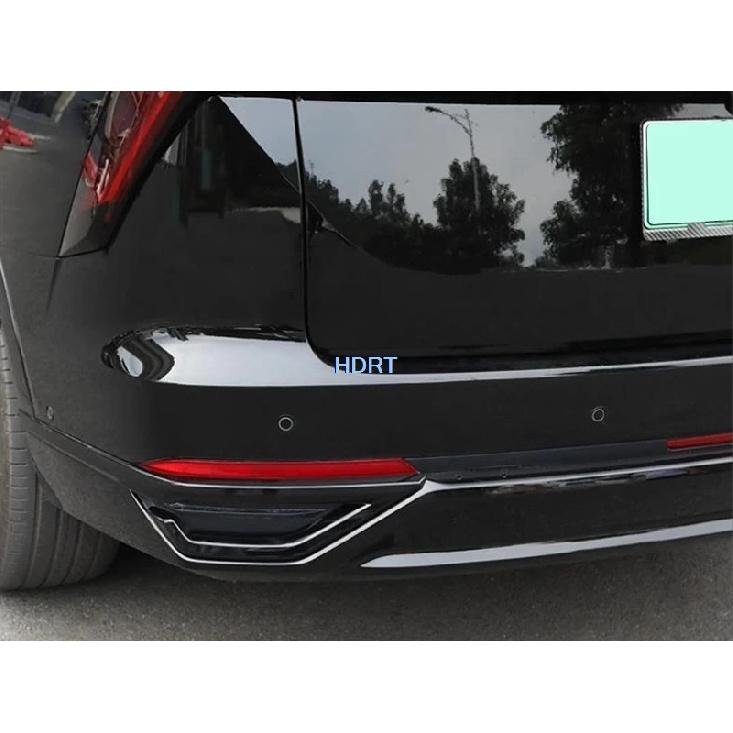 Car Style Rear Bumper Fog Light Cover Throat Strip Reflector Lamp Frame Decoration Accessories For Great Wall GWM Wey 07 +