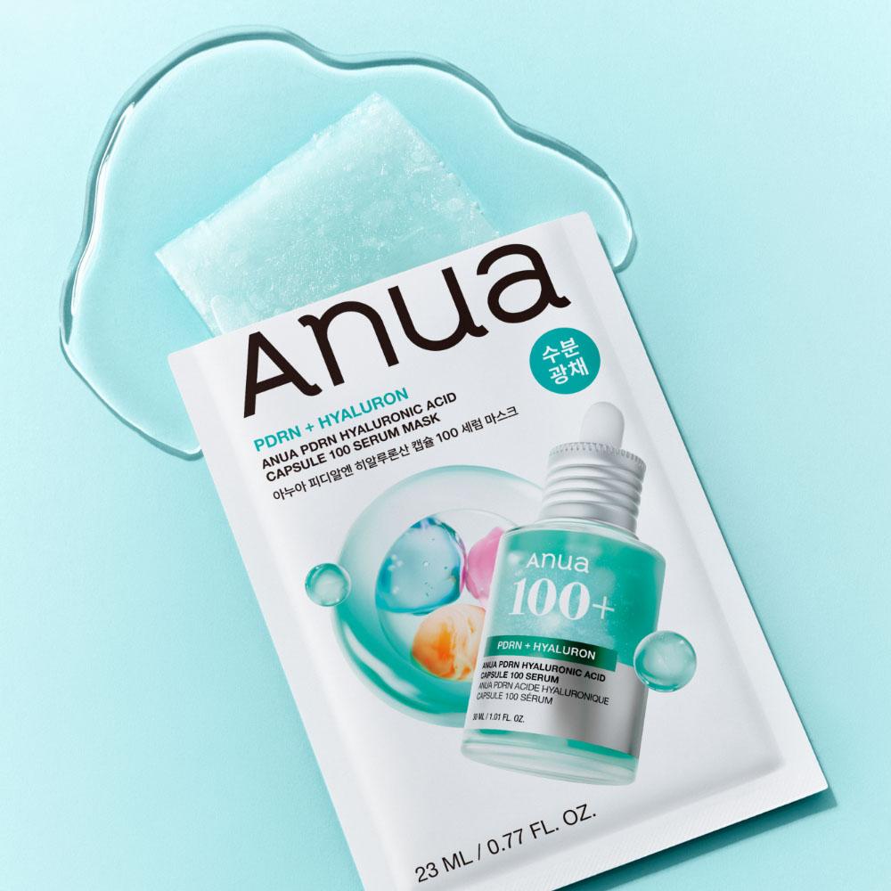 Anua PDRN Serum Sheet Mask Set (5+1pcs) – Hydrating & Skin Care Facial Mask