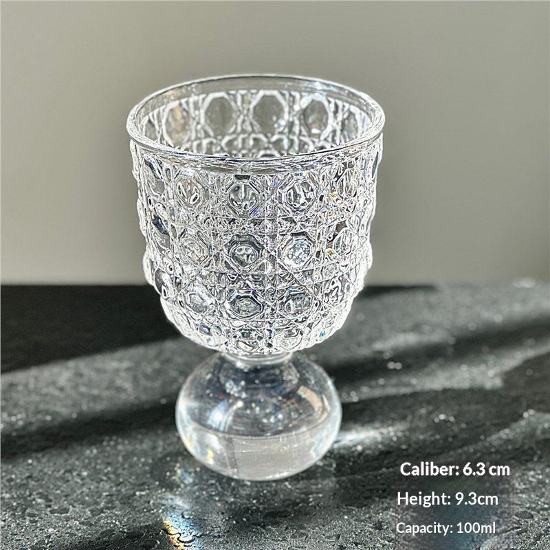 

New Transparent Coffee Cup Cocktail Glasses Vertical Grain Phnom Penh Glass Water Cup Juice Cup Coffee Cups 101-200ml