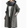 Women's Fashion Casual Solid Color Print Autumn Winter Long Sleeve Hooded Jackets & Coats