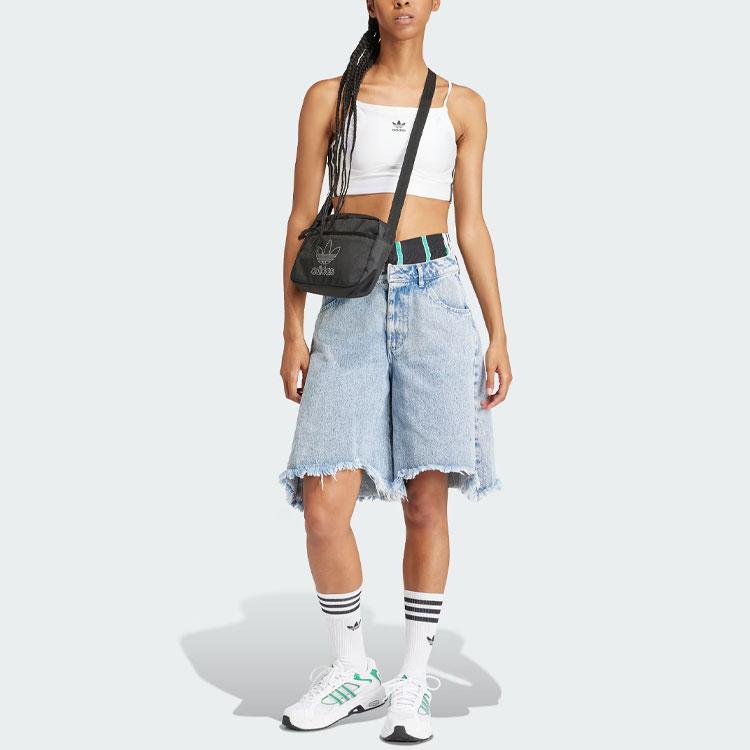 adidas Originals KSENIA SCHNAIDER Denim Shorts Blue Unisex IU2470
