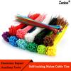 Abraçadeiras de Nylon Autotravantes 100/150/200mm Plástico Multicor Zip Arame Fixador Enrolador Tiras DIY Fixador de Cabos Organizador
