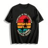 Summer Tropical Sunset Surfing Graphic Casual Tee Pure Cotton T-shirt