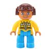 Big Building Blocks Boy Girls Family Policemen Figures Doll Compatible Duplos Children Kids Self Locking Bricks Assemble Toys