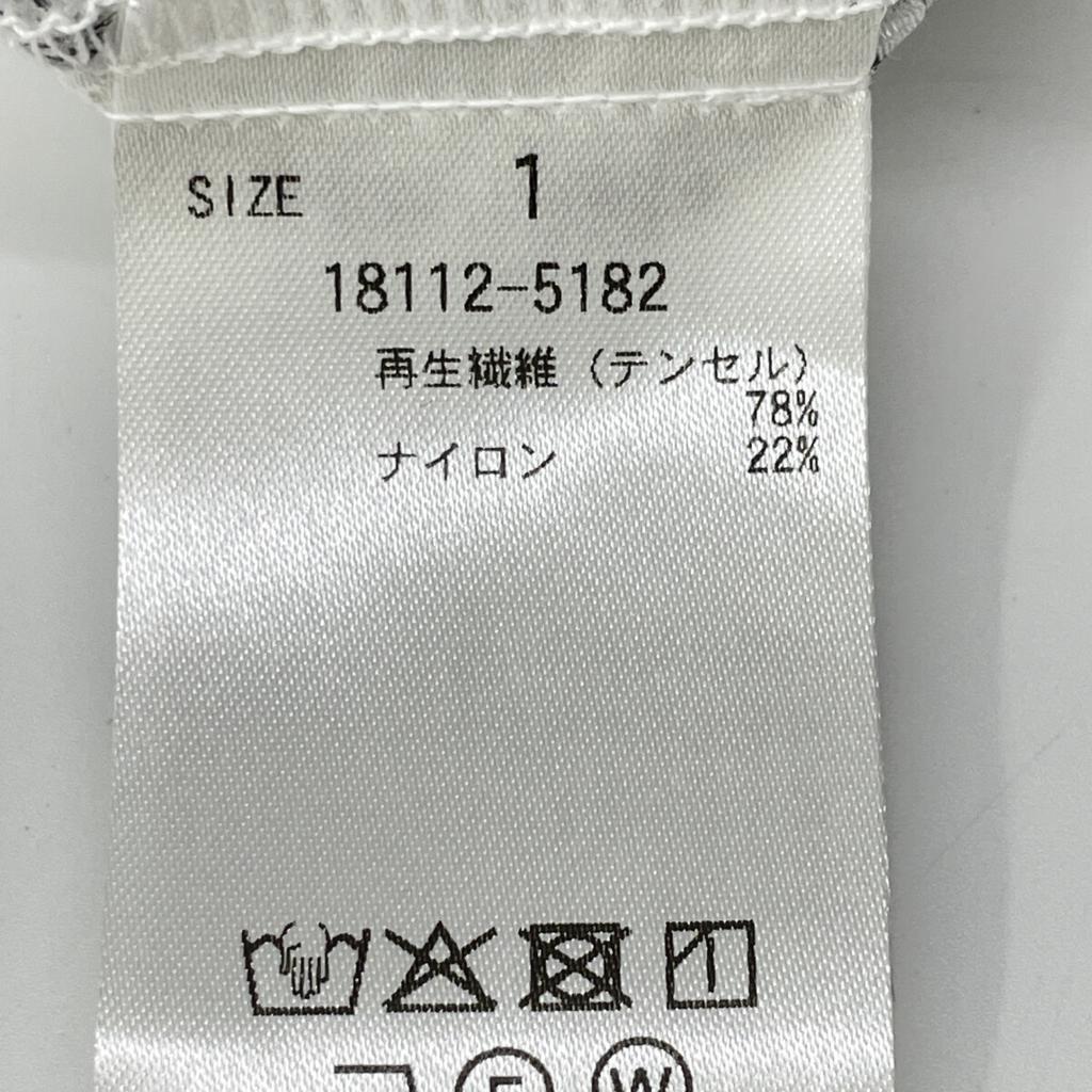 CLANE 25Stainless Steel 18112-5182 MIX RANDOM SHIRRING ONEPIECE Dress 1 whiteUsed