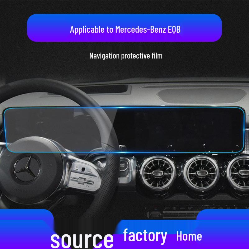 Tempered Film for Mercedes-Benz EQA, EQB, EQC, EQE Navigation and Instrument Panels
