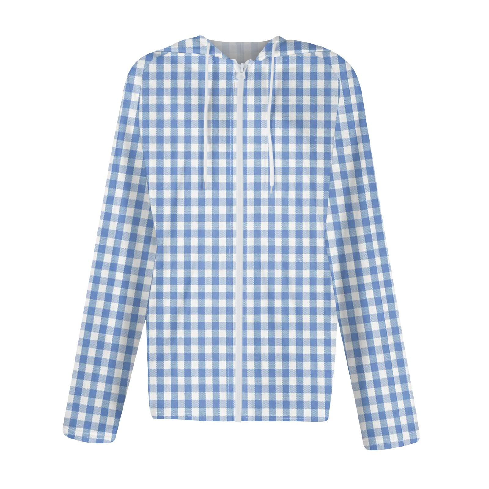 Женская мода повседневная застежка-молния с капюшоном и принтом с длинным рукавом — фото 4